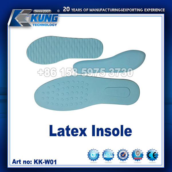 Sandal Shoe Making Materials , Moistureproof Latex Foam Insole