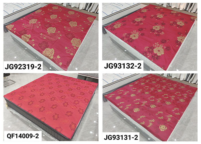 Wholesale Home Textile Golden Print Mattress Fabric 100 Polyester Mattress Fabric