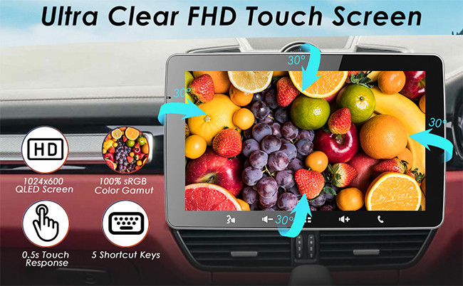 9 RCA Port Single Din Car Radio IPS LCD MP5 Single Din Dvd Player