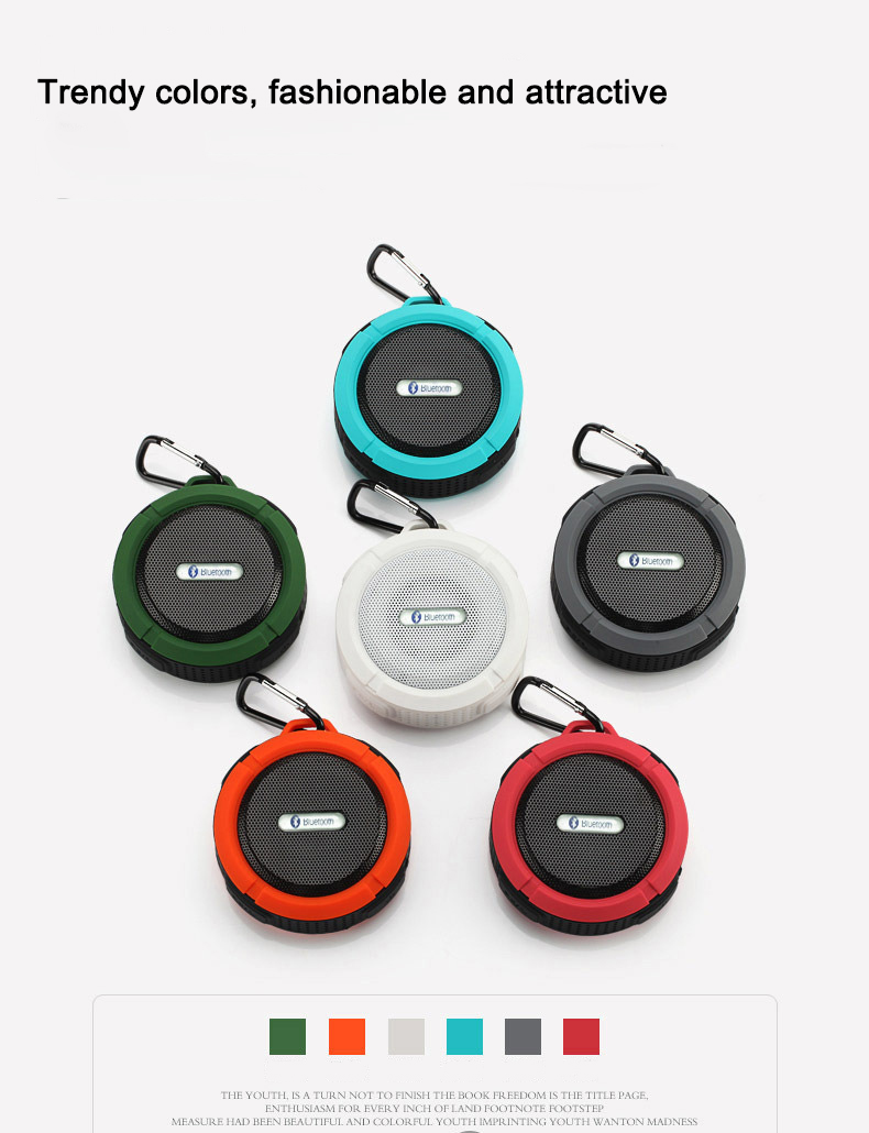 Customized Small Waterproof Sport Speaker , Active Stereo Wireless Speaker