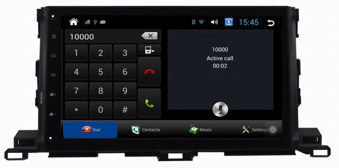 Ouchuangbo 10.1 inch android 4.2 Toyota Highlander 2015 car mulimedia DVD gps radio support swc MP3 4 core