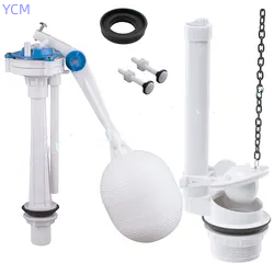 Plastic Water Toilet Tank 2 Step Valve Filling WC Toilet Fill Valve In White Color