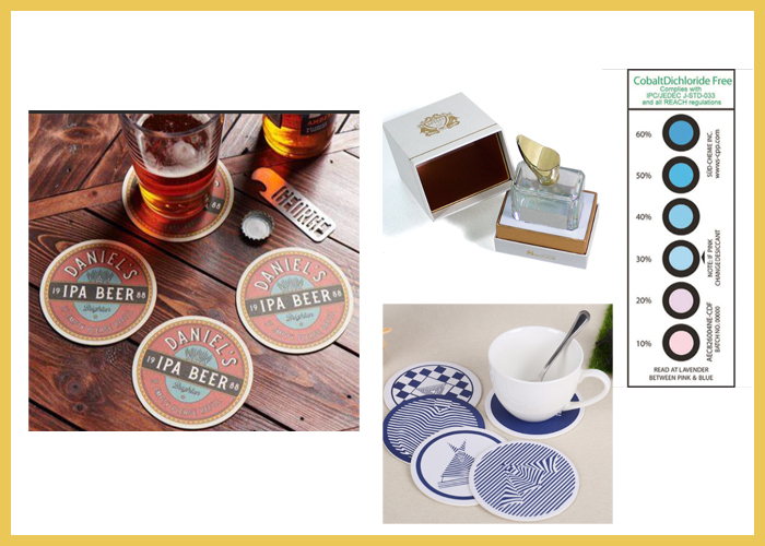 0.4mm 0.5mm White Bleached Beermat Board Water Absorption 430 * 610mm