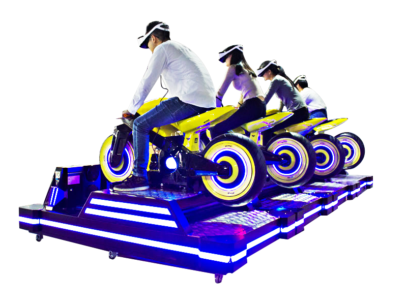 Amusement Park VR Motorcycle Simulator Racing Platform With Thrilling Games