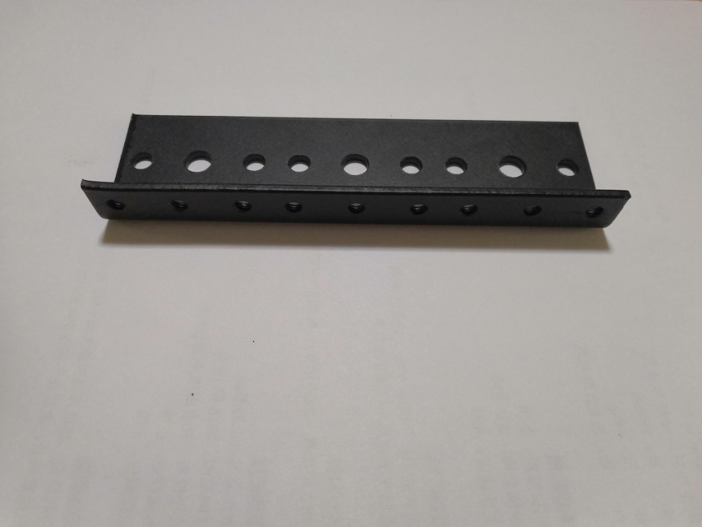 Black Powder Coated Steel Server Rack Rail Pair DIY Hardware Kit for Rack Enclosures