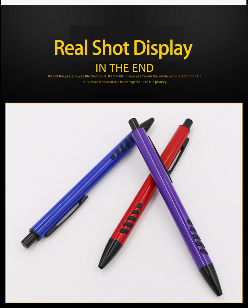 Quality Classic Press Ball Pen Gift Ballpoint Pen 1.0mm Metal Click Pen Office School Supply