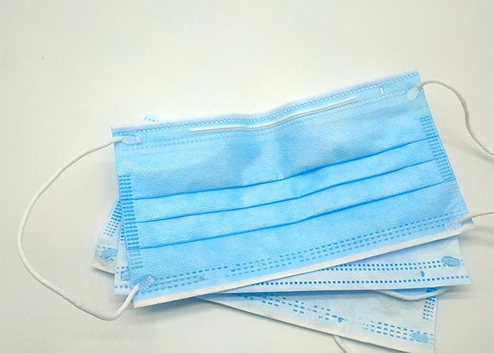 Adult 3 Ply Disposable Face Mask For Air Pollution Earloop Medical Mask