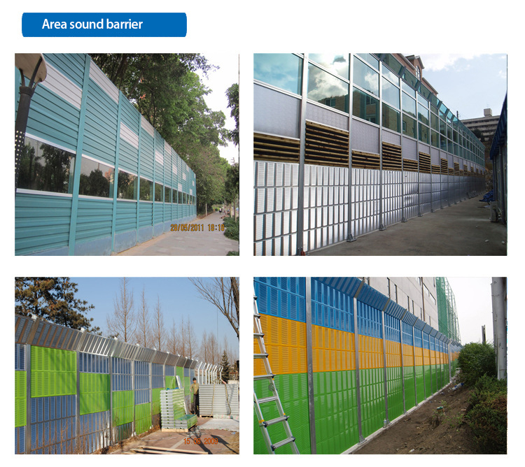 Road Noise Barrier with Aluminum Panel Sound Insulation Screen and Isolation Barrier
