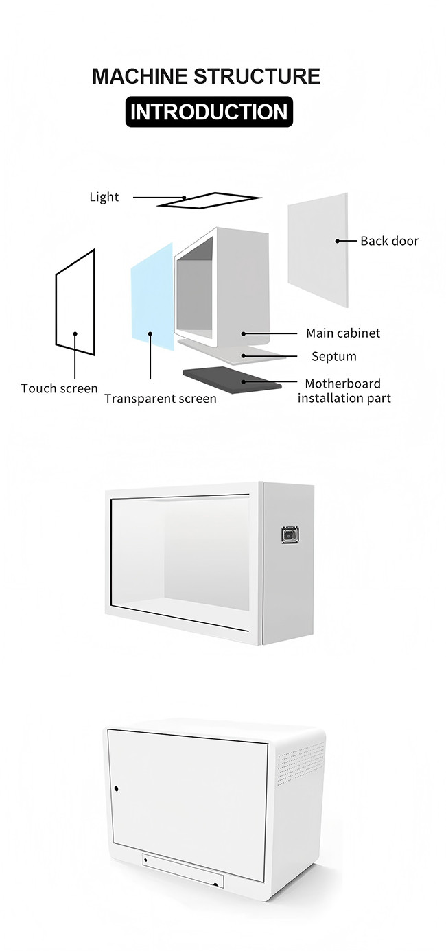 Trade Shows & Events Transparent LCD Display 43in LCD See Through Display