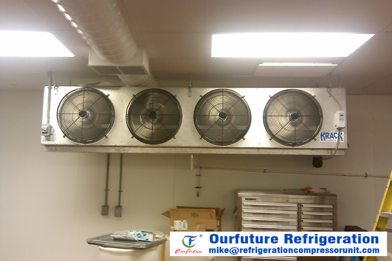 Low Noise Air Cooling Units With Water Spray Defrosting For Refrigerated Cooling