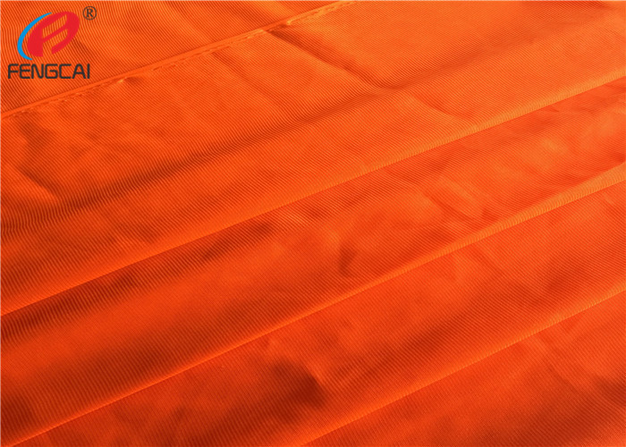 Safety Vest Orange Reflective Fabric Fluorescent Material Fabric For Garment