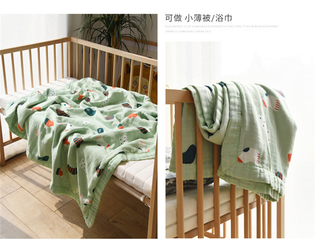 Portable Printed Swaddle Wrap Blanket Eco Friendly 100 Percent Soft Cotton
