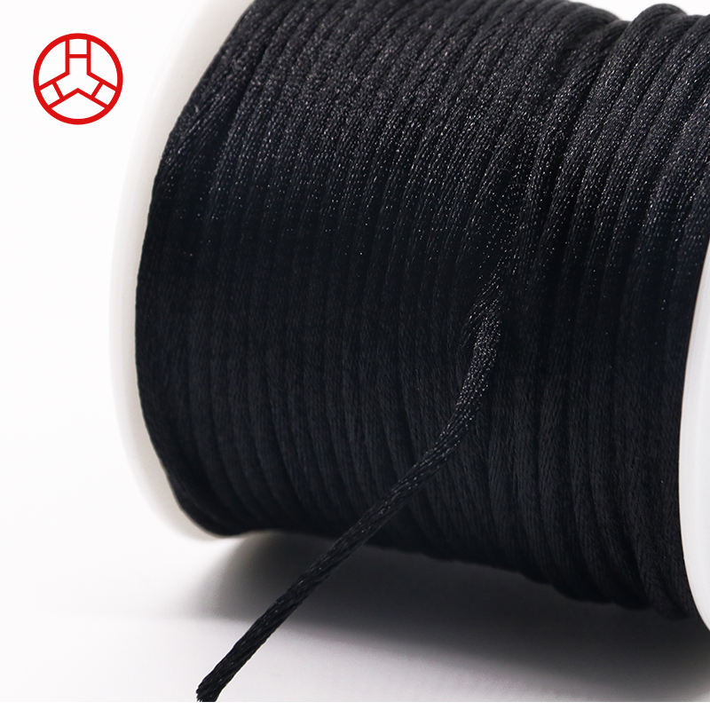 Spun Yarn Type Polyester Rat Tail Thread for Durable Knotting and High Wear Resistance