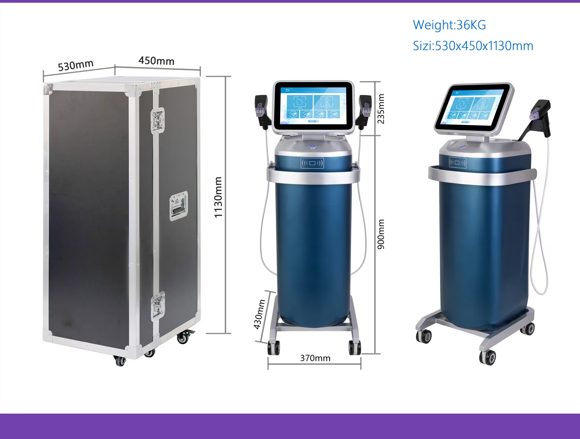 M8 Fractional RF Microneedling Machine Customized Fractional Radio Frequency Machine 2 In 1