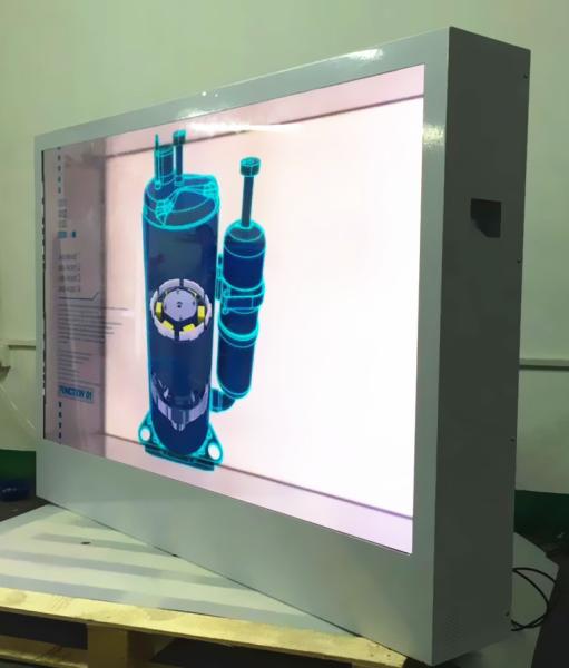 Quality Transparent LCD Digital Signage Display 1920*1080 / 3840*2160 For Watch Jewelry Display for sale