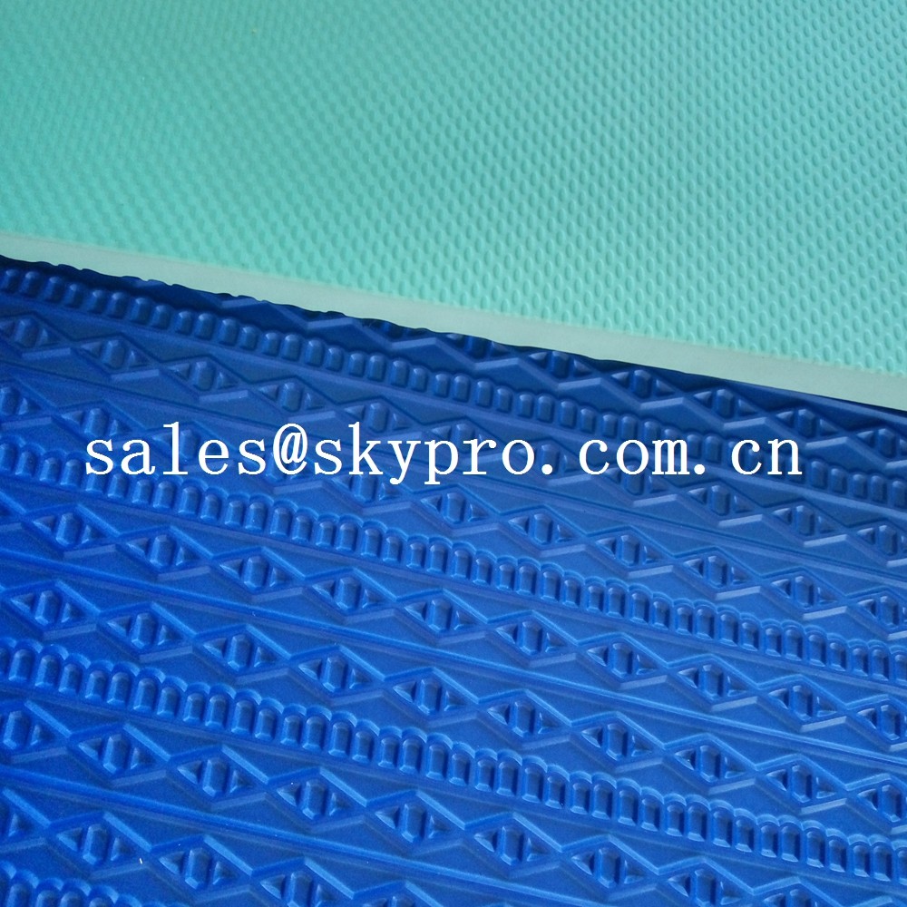 Durable eva shoe sole blue and green 3D printing 2-6 mm Thickness
