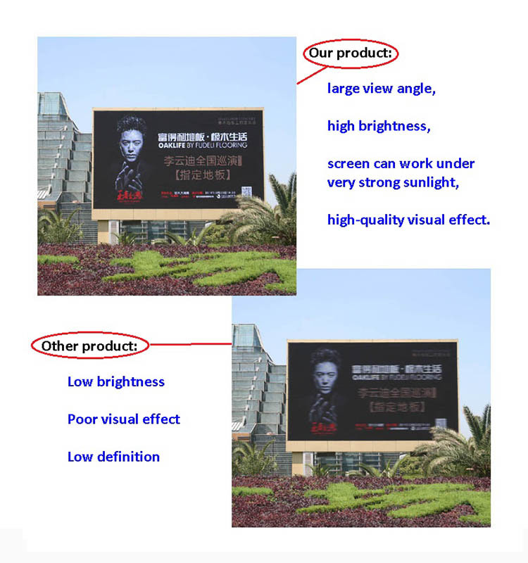 Super Brightness Football Stadium Display Outdoor P10 Led Module