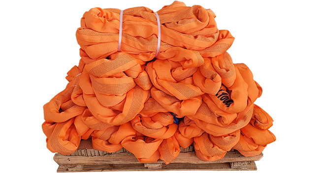 Flat Woven Pattern Polyester Endless Round Sling 20T EN 1492-2 For Industrial