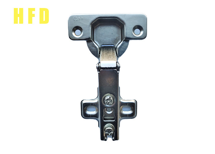 Two Hole Stainless Steel 201 Overlay Cabinet Hinges 11.5mm Depth