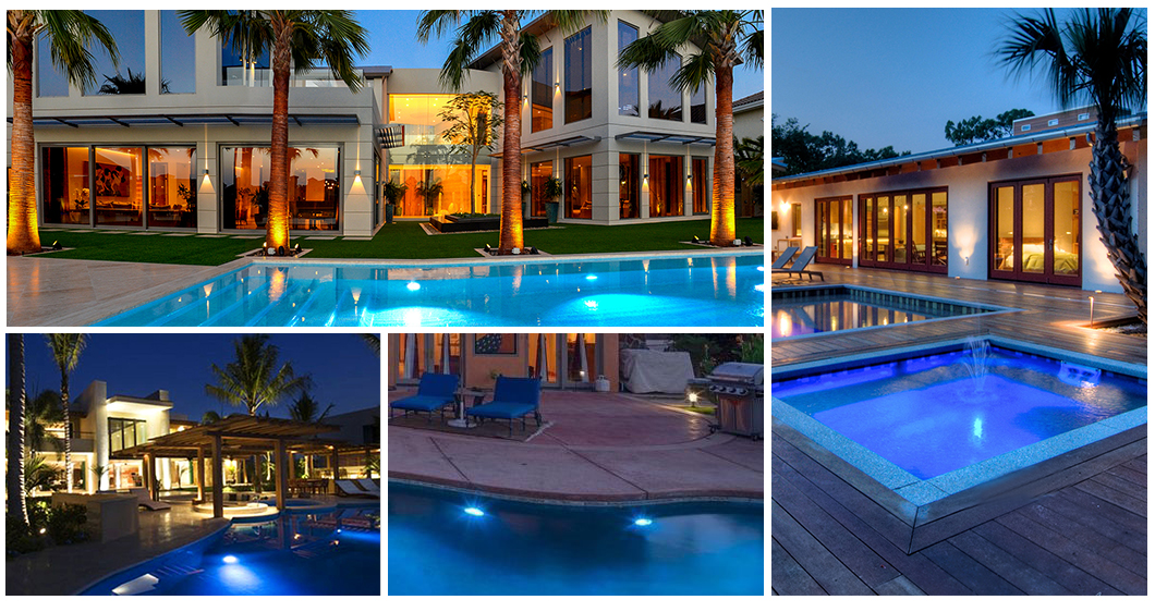 VDE 25W Waterproof Fiberglass Pool Lights 1750LM Waterproof Inground Led Lights