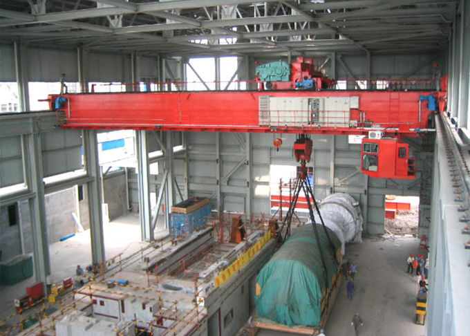 Workstation EOT Double Girder Overhead Crane With Hook 5 ~450 Ton