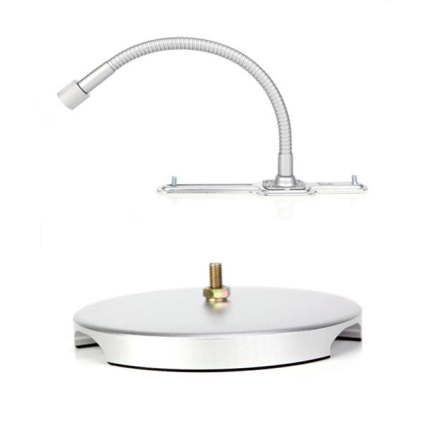 Sliver Powder Coat Tablet Ipad Pro Locking Clamshell Floor Kiosk Stand