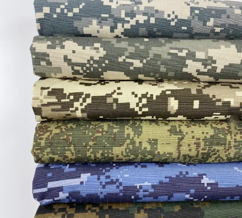 Woven Twill Camo Material Fabric Waterproof Multicam Nylon Cloth