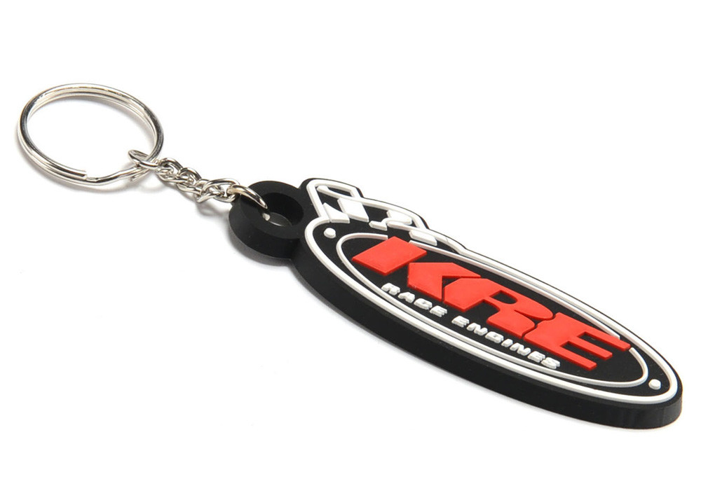 Custom Design Soft Touch PVC/Rubber Key Chain, Single-side 3D Soft PVC Keyring