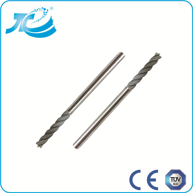 Nano Coating Helix CNC Solid Carbide End Mill , 4 Flute End Mill