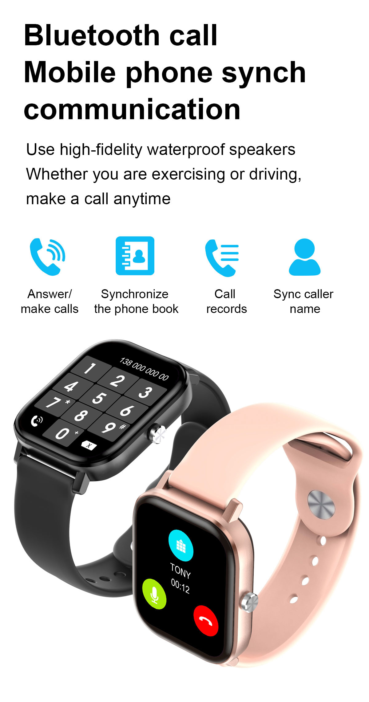 Smart Watch Men Calling 1.75 Inch 420*480P Screen Tracker Fitness Sport Women DT36 Smartwatch W26M