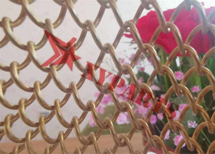 8x8 Mm Aperture Metal Ring Mesh Curtains For Space Divider And Flexible Partition