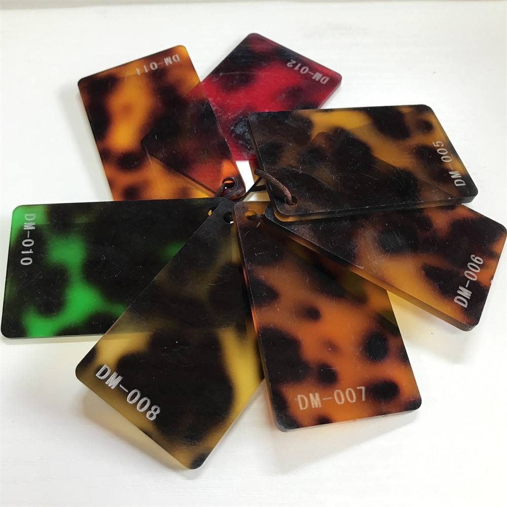 PMMA Transparent Red Plastic Sheet Cast Tortoise Color 12mm Thick Acrylic Sheet
