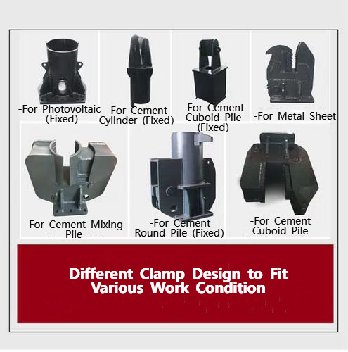 Depth 12-15m Excavator Vibratory Pile Hammer NM400 Excavator Attachment