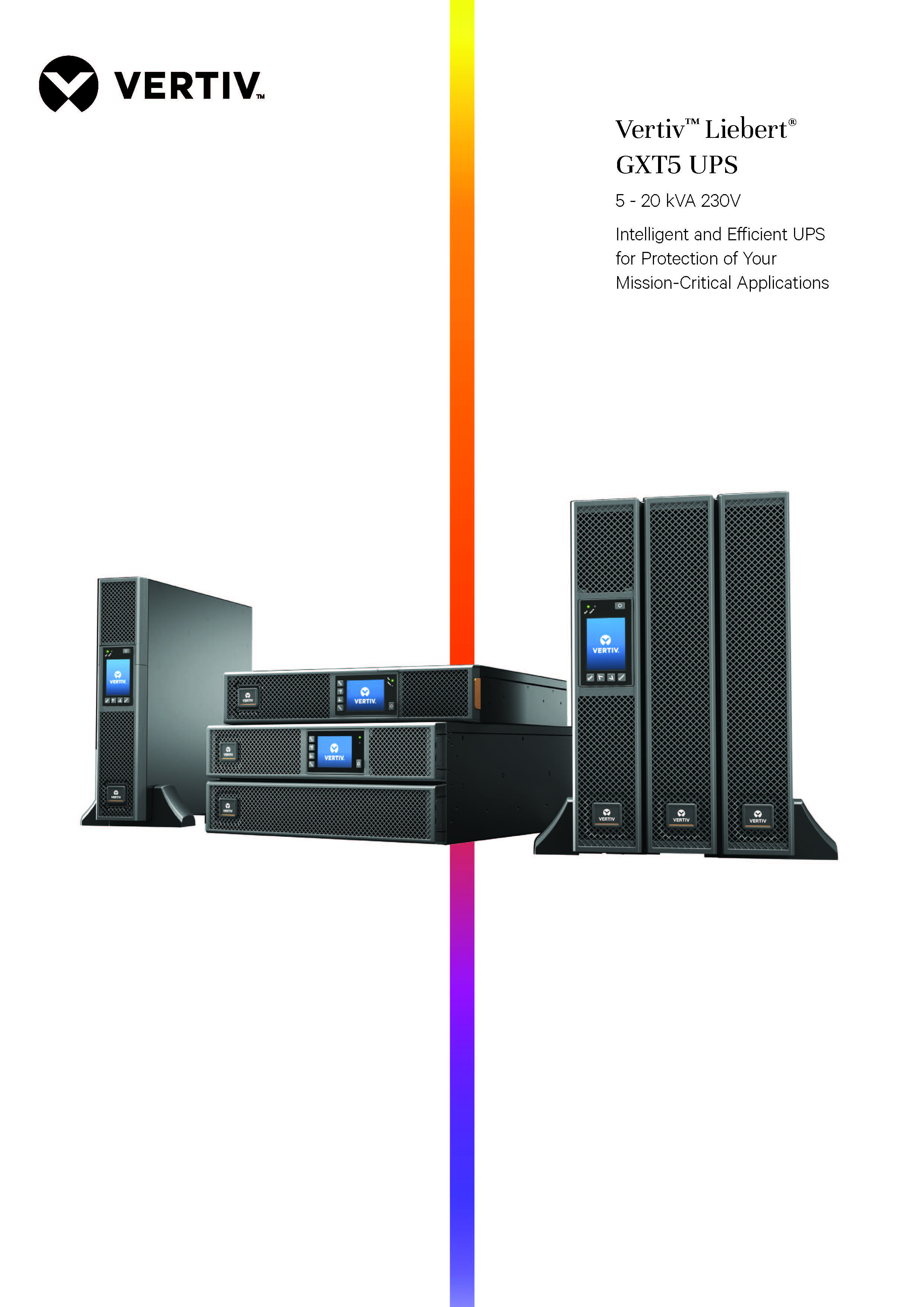 COMPUTER Vertiv GXT5 UPS 1.5kva 3kva 230V Pure Sine Wave Rack Mounted Tower Online UPS