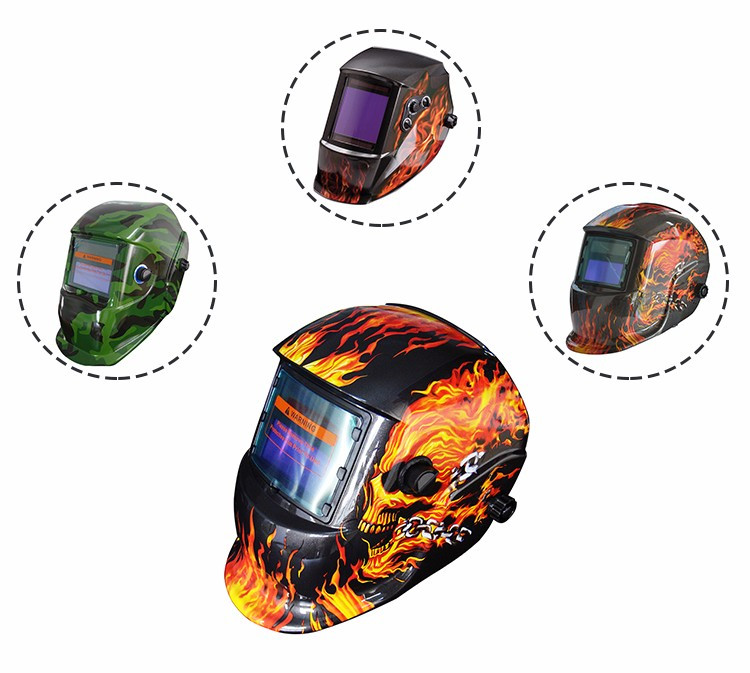 CE Approved Auto-Darkening Predator Welding Helmet for Welding/Grinding Custom Design