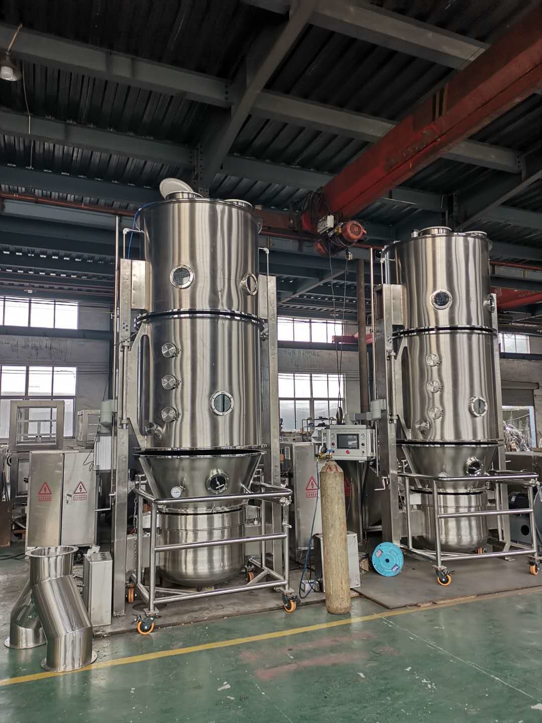 Vertical Pharmaceutical Granulating Fluid Bed Drier CE Certificate FG Series