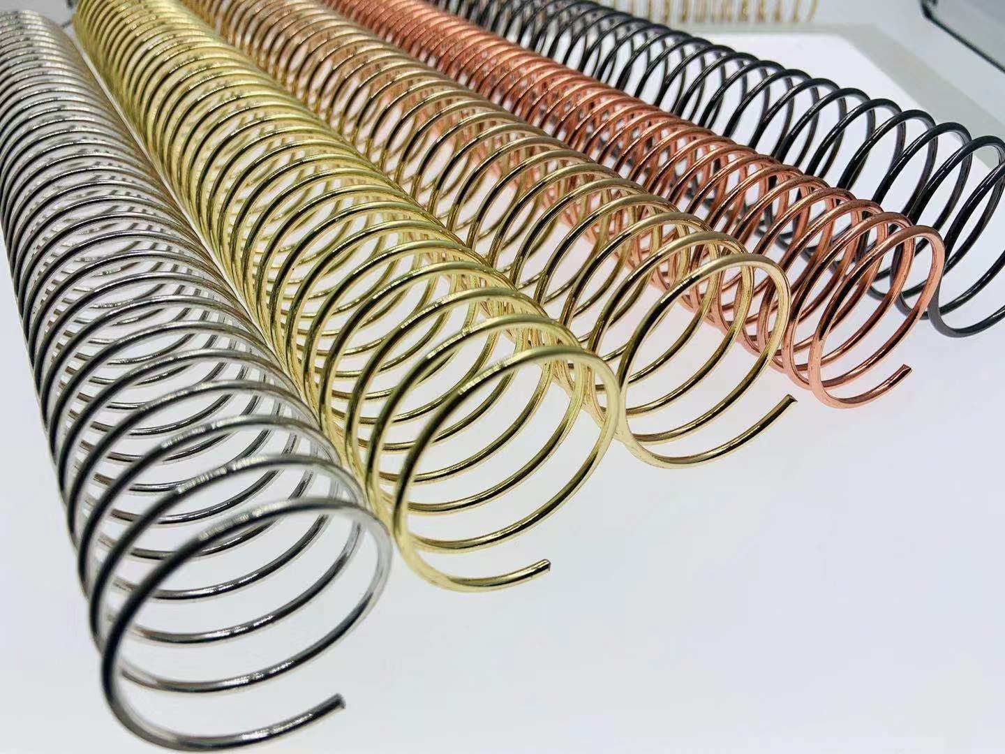 32mm Inner Diameter 1-1/4'' 2.0mm Wire Diameter Metal Spiral Binding Coil