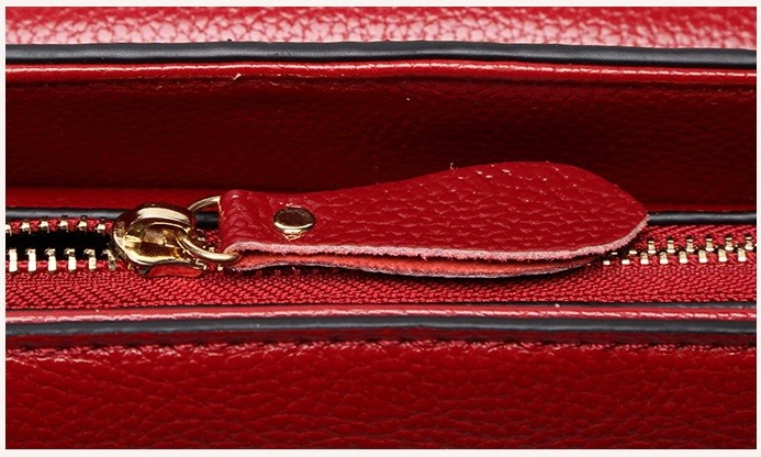 Women's Real Leather Leopard Embossed Tote Purse Shoulder Crossbody Bag