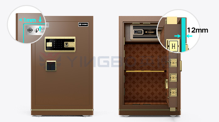 Smart Fingerprint Lock Safe Box For Office Security 39kg YB/N7-70