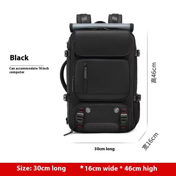 Ultralight Unisex Travel Backpack Geometric Pattern Handheld to Backpack Convertible Zipper Hasp Closure Massive Storage