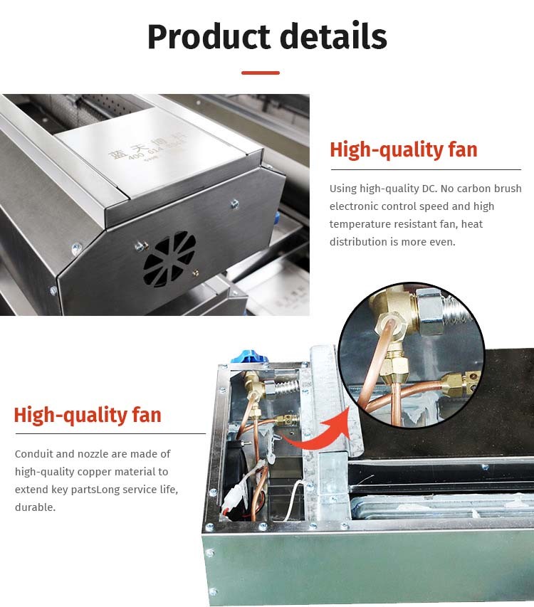 1000W Rear Wheel Grill Tricycle BBQ Food Trailer
