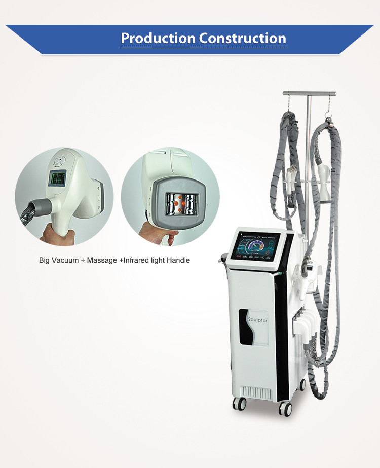 Vertical Slimming Machine Vela V9 V10 Infrared Vacuum Roller Cellulite Treatment