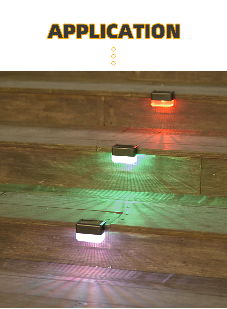 Decorative Waterproof Solar Powered Garden Lights Solar Wall Lamp Light Stair LED Light