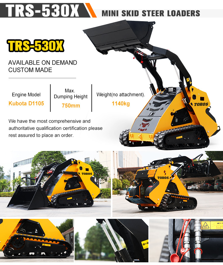 Powerful Design 2500-3000Lbs Mini Skidsteer Loader Custom Made