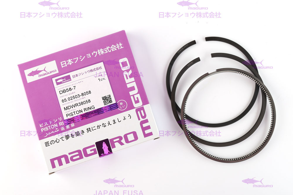 DOOSAN DB58-5 Engine Piston Rings , Piston Compression Rings 65.02503-8058