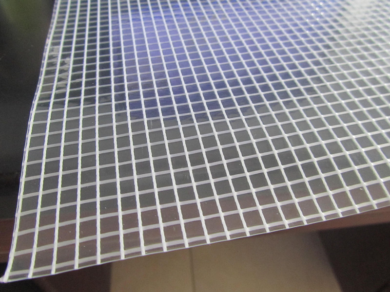 Polyester mesh fabric transparent ,PVC transparent mesh fabric