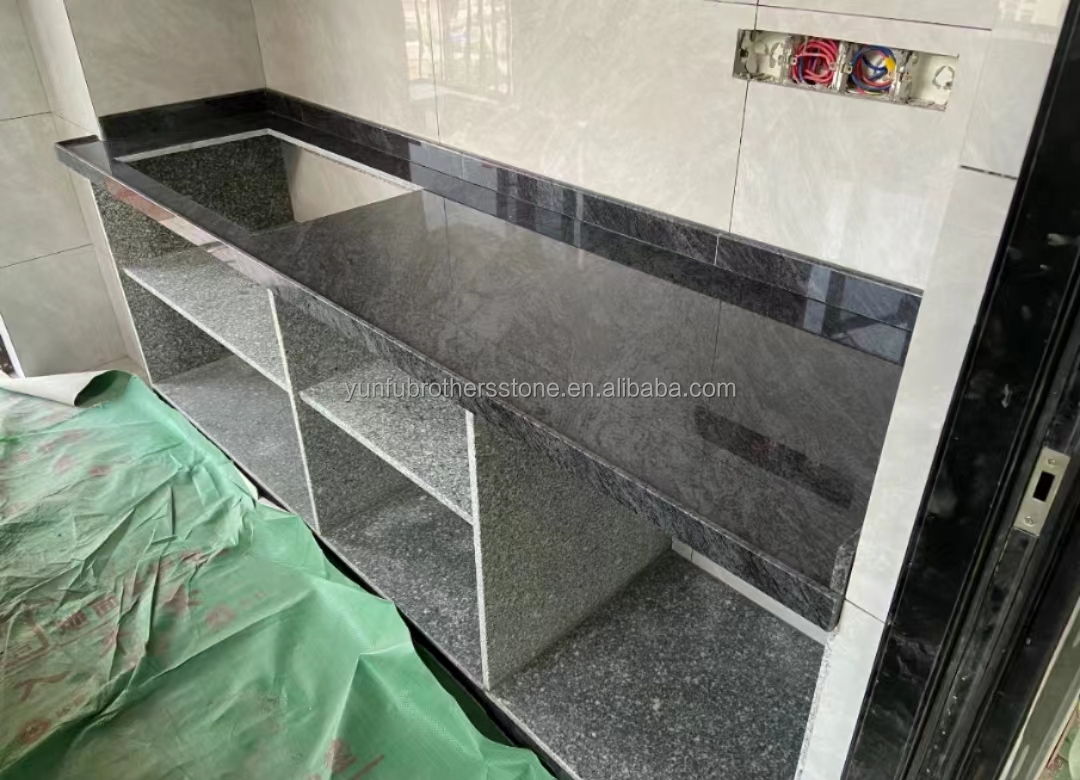 Polished Vizag Blue Granite Tiles in Modern Style for Kitchen Countertop and Flooring