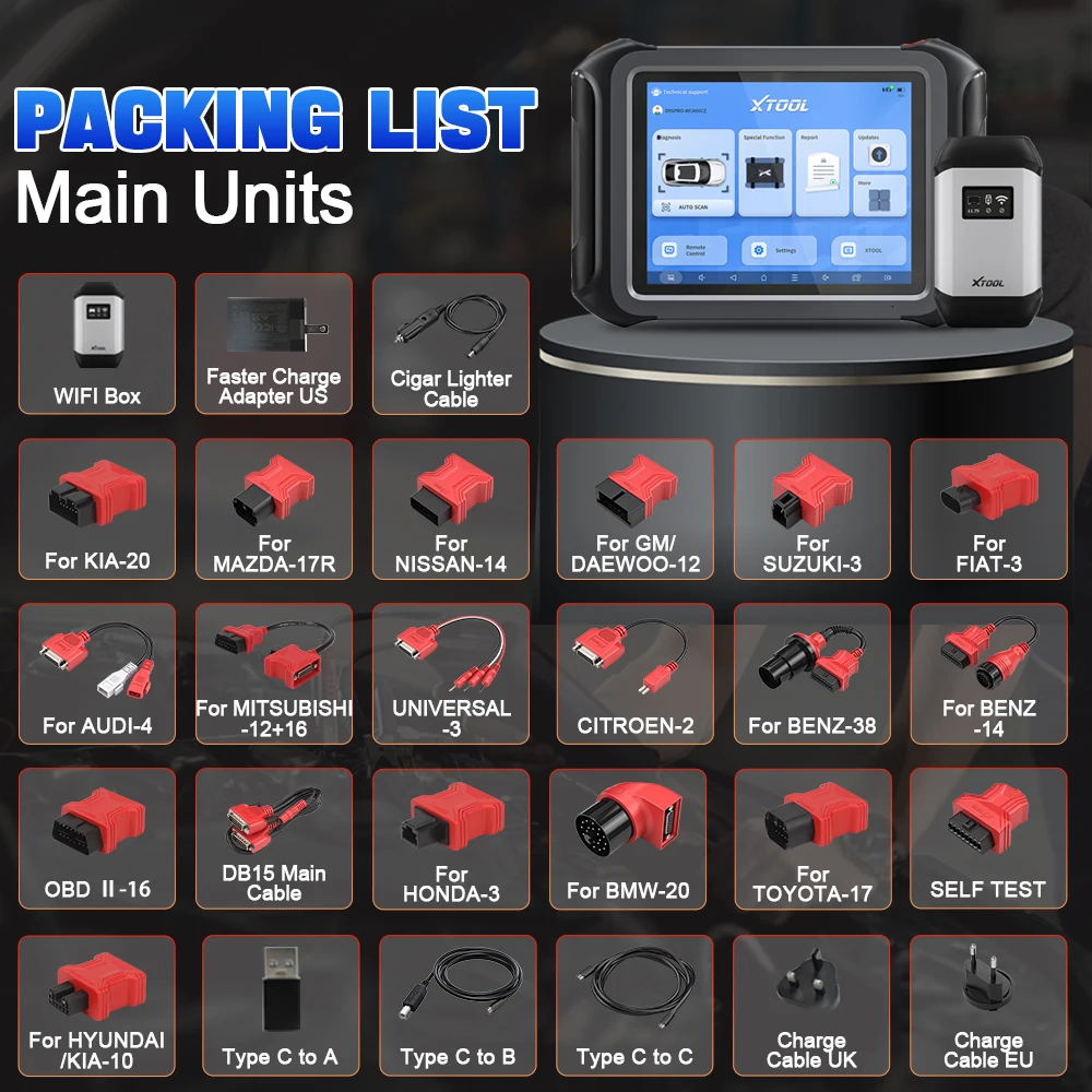 Newest XTOOL D9S Pro Automotive Diagnostic tools with Topology Map XTOOL D9 Pro DoIP D9PRO Key Programming ECU Coding 42