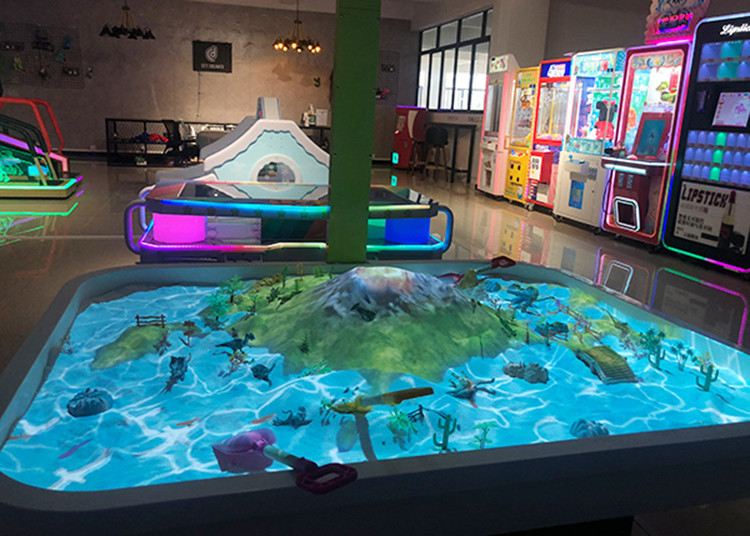 Ar Interactive Floor Projector Magic Sand Table 1-8 Players 1.8x 1.4×0.6m