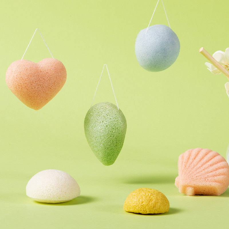 Dry Natural Face Cleansing Sponge Konjac Sponge Ball
